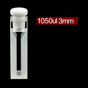 Quartz 10mm Micro Volume Cuvette, 1.05 ml, Sintered 83, Two-Way Light, Stopper Cap, 1pc/ea, C102SR23