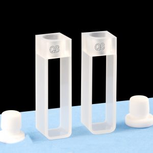 Quartz 10mm Stoppered Cuvette, 3.5ml, Sintered 83, Two-Way Light, PTFE Stopper, Pack of Two, C102SR26