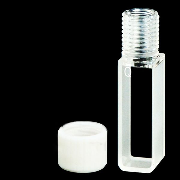 C102TE 10mm Screw Neck Cuvette With Holder 3.5ml Two way Light Screw Cap 1pc ea