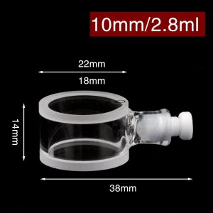 Quartz 10mm Cylindrical Screw-Cap Cuvette, 2.8 ml, Sintered 83, Four-Way Light, Screw Cap, 1pc/ea, C102TS1