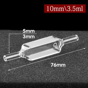 Quartz 10mm, Two-Way Light, Flow Cuvette, 5 mmmm OD, 3.5 ml, Molded 83, C102WS11