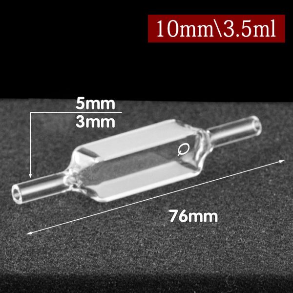 C102WS14 10mm 5mm OD Diameter Flow Cuvette 3.5ml Two way Light 1pc ea