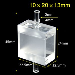 Quartz 10mm, Two-Way Light, Flow Cuvette, 2.6 ml, Molded 83, C102WS18