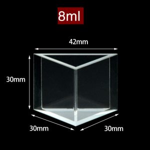 Quartz  Triangular Cuvette, 8ml, Standard 80, three-sided light
transmission,  1pc/ea, C103CS