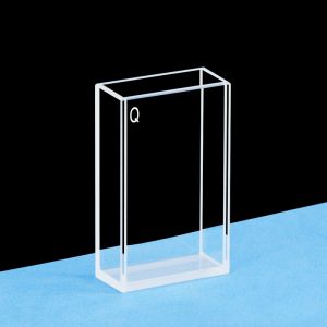 Quartz 10/25mm Fluorescence Cuvette, 9ml, Sintered 80, Four-Way Light, 1pc/ea, C104CA2
