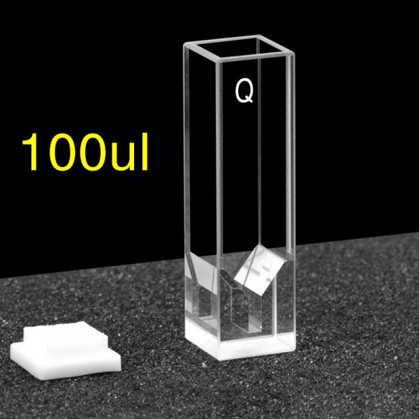 C104CD16 10mm Ultra Micro Cuvette 100ul Four Way Light PTFE Cap 1pc ea