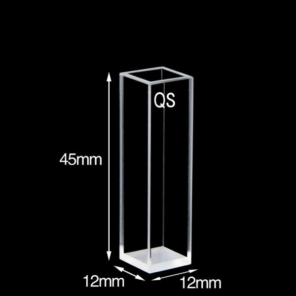 C104CE29 10mm Cuvette Particle Size Sample Cell 3.5ml Four Way Light PTFE Cap 1pc ea
