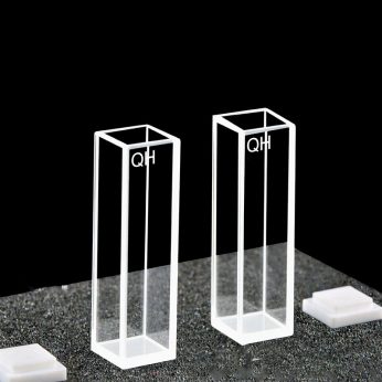 Quartz 10mm Standard Cuvette, 3.5ml, Sintered 83, Four-Way Light, PTFE Cap, Pack of Two, C104CQR