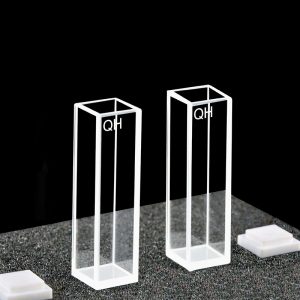 Quartz 10mm Standard Cuvette, 3.5ml, Sintered 83, Four-Way Light, PTFE Cap, Pack of Two, C104CR2