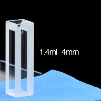 Quartz 10mm Micro Volume Cuvette, 1.4ml  , Sintered 83, Four-Way Light, PTFE Cap, 1pc/ea, C104CR25