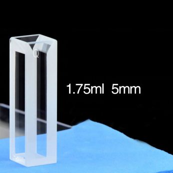 Quartz 10mm Micro Volume Cuvette, 1.75ml, Sintered 83, Four-Way Light, PTFE Cap, 1pc/ea, C104CR26