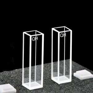 Quartz 10mm Standard Cuvette, 3.5ml, Sintered 83, Four-Way Light, PTFE Cap, Pack of Two, C104CR3