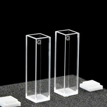 Quartz 10mm Standard Cuvette, 3.5ml, Standard 80, Four-Way Light, PTFE Cap, Pack of Two, C104CS17