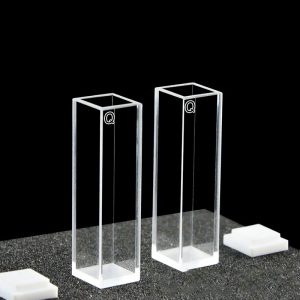Quartz 10mm Standard Cuvette, 3.5ml, Standard 80, Four-Way Light, PTFE Cap, Pack of Two, C104CS19