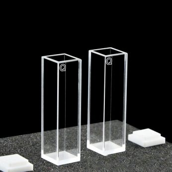 Quartz 10mm Standard Cuvette, 3.5ml, Standard 80, Four-Way Light, PTFE Cap, Pack of Two, C104CS19