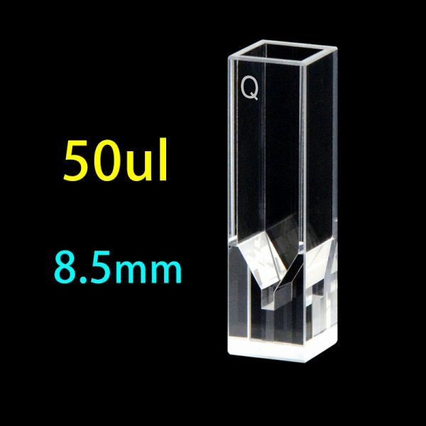 C104CS7 10mm Micro Volume Cuvette 50ul Four Way Light PTFE Cap 1pc ea