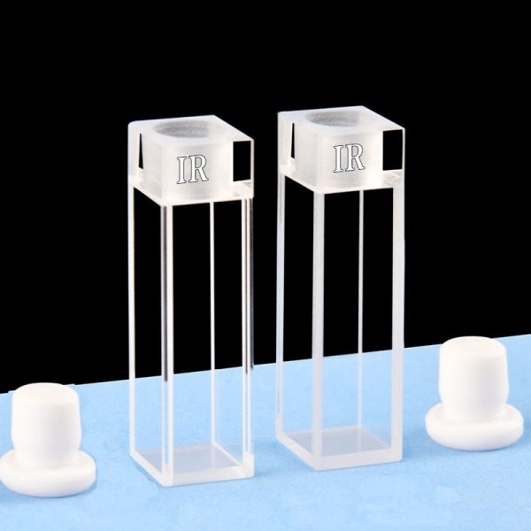 C104SR1 10mm Infrared Cuvette 3.5ml four Way Light Stopper Pack of Two