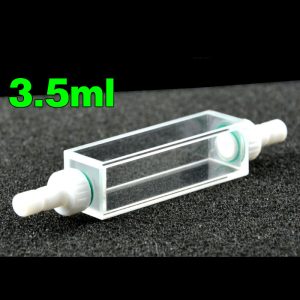 Quartz 10mm, Four-Way Light, Fluorescence Flow Cuvette, 3.5 ml, Standard 80, C104SS8