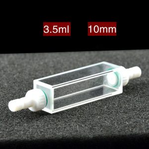 Quartz 10mm, Four-Way Light, Flow Cuvette, 3.5 ml, Sintered 83, C104SS9
