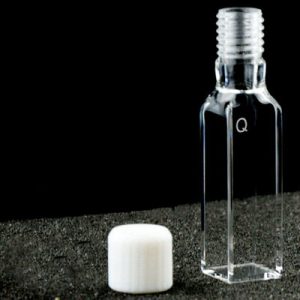 Quartz 10mm Threaded Cuvette, 3.5ml, Molded 83, Four-Way Light, Screw Cap, 1pc/ea, C104TE