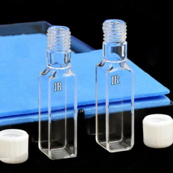 Quartz 10mm Screw-Cap Cuvette, 3.5ml, Molded 83, Four-Way Light, Screw Cap, 1pc/ea, C104TE5