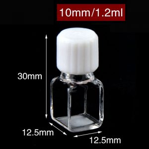 Quartz 10mm Fluorescence Low-Profile Screw-Cap, 1.2ml, Molded 83, Four-Way Light, 1pc/ea, C104TS11