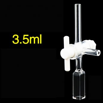 Quartz 10mm Square-Bottom 
Fluorescence Flow Cuvette, 3.5ml, Molded 83, Four-Way Light,  1pc/ea, C104WE1