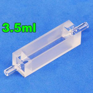Quartz 10mm, Four-Way Light, Fluorescence Flow Cuvette, 3.5 ml, Molded 83, C104WS1
