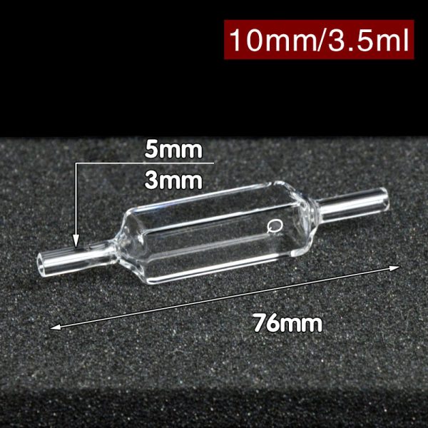 C104WS7 10mm 5mm OD Diameter Flow Cuvette 3.5ml Four Way Light 1pc ea