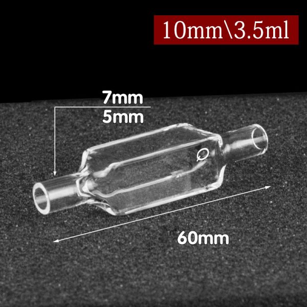 C104WS8 10mm 7mm OD Diameter Flow Cuvette 3.5ml Four Way Light 1pc ea
