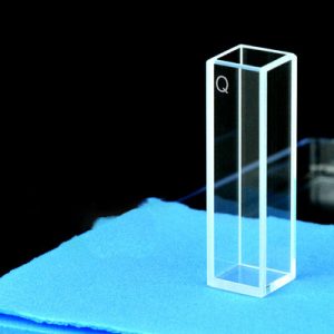 Quartz 10mm Standard Cuvette, 3.5 ml, Sintered 80, Five-Way Light, PTFE Cap, C105CS