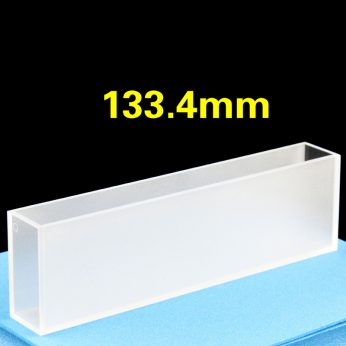 Quartz 133.4mm Cuvette, 80ml, Standard 80, Two-way Light, PTFE Cap, 1pc/ea, C133.42CS