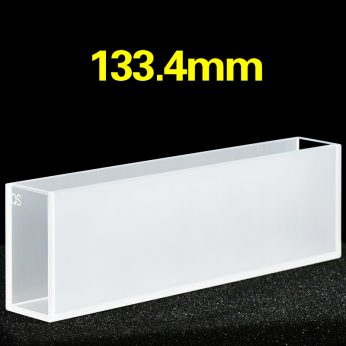 Quartz 133.4mm Acid And Alkali Resistant
 Cuvette, 80ml, Standard 80, Two-way Light, PTFE Cap, 1pc/ea, C133.42CS1
