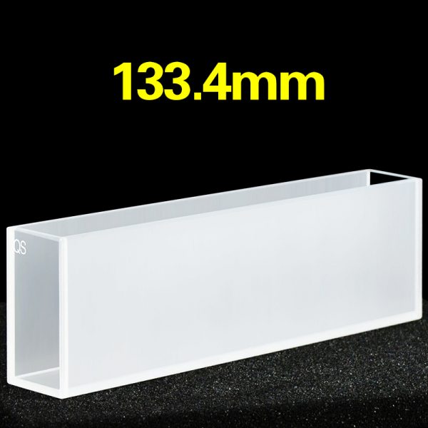 C133.42CS1 133.4mm Acid And Alkali Resistant Cuvette 80ml Two way Light PTFE Cap 1pc ea