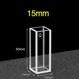 Quartz 15mm Cuvette Sample Cell, 8.6ml, Standard 80, Five-Way Light, 1pc/ea, C155CS