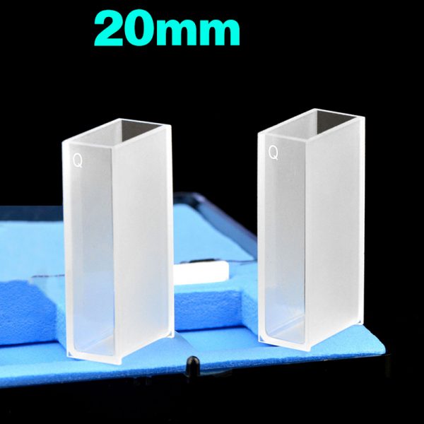 C202CA6 20mm Standard Cuvette 7ml Two way Light PTFE Cap Pack of Two