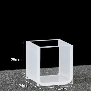 Quartz 20mm Standard  Cuvette, 8ml, Molded 83, Two-way Light, No Cover, 1pc/ea, C202CE2