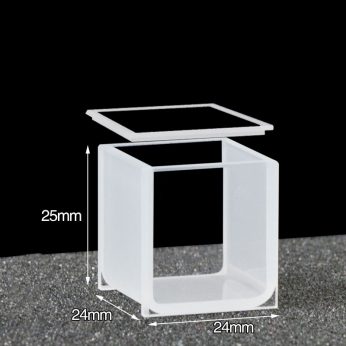 Quartz 20mm Standard Cuvette With Lid, 8ml, Molded 83, Two-way Light, Quartz Cover, 1pc/ea, C202CE8