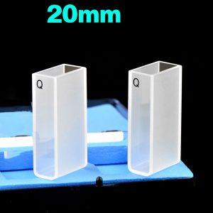 Quartz 20mm Standard Cuvette, 7ml, Sintered 83, Two-way Light, PTFE Cap, Pack of Two, C202CR