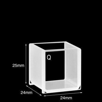 Quartz 20mm Standard  Cuvette, 8ml, Sintered 83, Two-way Light, No Cover, 1pc/ea, C202CR7