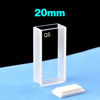 Quartz 20mm Standard  Cuvette, 7ml, Sintered 83, Two-way Light, PTFE Cap, 1pc/ea, C202CR8