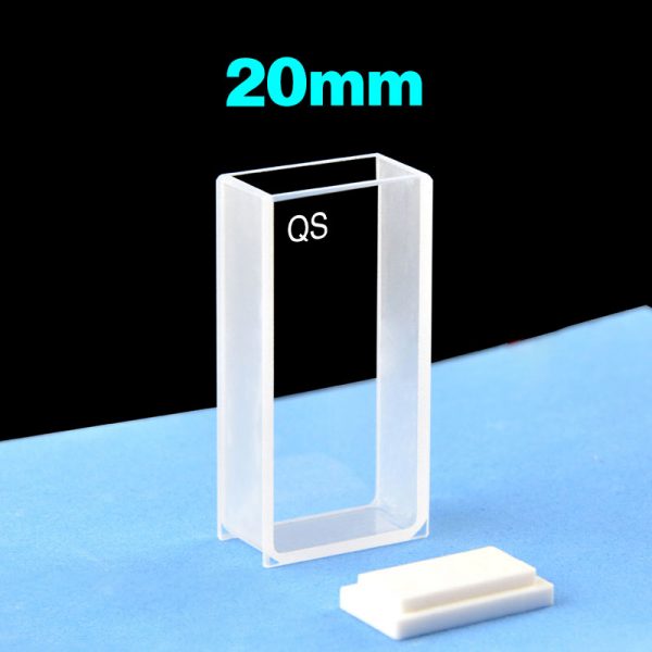 C202CR8 20mm Standard Cuvette 7ml Two way Light PTFE Cap 1pc ea