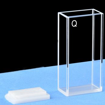 Quartz 20mm Fluorescence Cuvette, 7ml, Sintered 80, Four-Way Light, PTFE Cap, 1pc/ea, C204CA