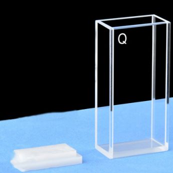 Quartz 20mm Standard  Cuvette, 7ml, Sintered 80, Four-Way Light, PTFE Cap, 1pc/ea, C204CA2