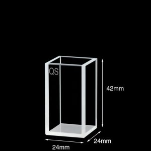 Quartz 20mm Standard Cuvette, 8ml, Sintered 83, Four-Way Light, 1pc/ea, C204CR2