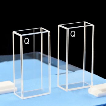 Quartz 20mm Fluorescence Cuvette, 7ml, Molded 83, Five-Way Light, PTFE Cap, Pack of Two, C205CE1