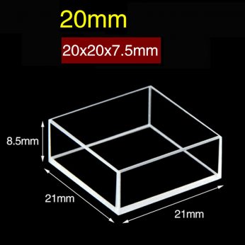 Quartz 20mm Fluorescence Sample Cell, Standard 80, Five-Way Light, PTFE Cap, 1pc/ea, C205WS