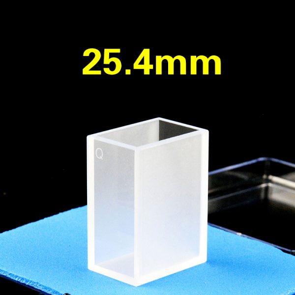 C25.42CS 25.4mm Cuvette 15ml Two way Light PTFE Cap 1pc ea