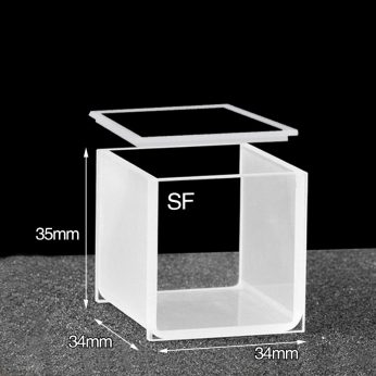 Quartz 30mm Standard Cuvette With Lid, 27ml, Molded 83, Two-way Light, Quartz Cover, 1pc/ea, C302CE9