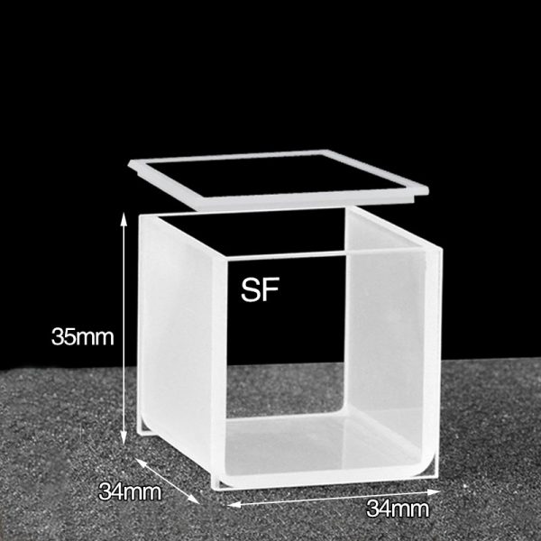 C302CE9 30mm Standard Cuvette With Lid 27ml Two way Light Quartz Cover 1pc ea